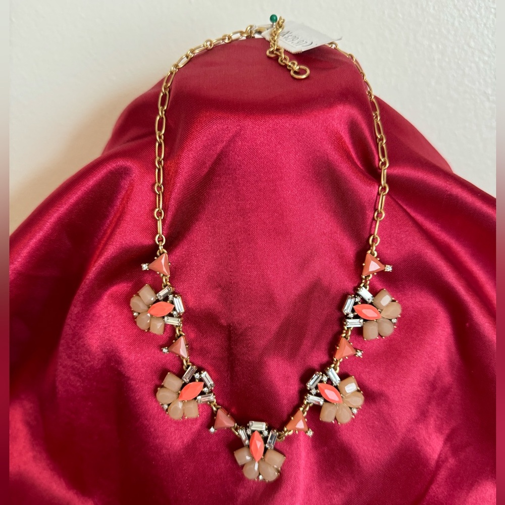 J Crew Costume Flower Necklace NWT
